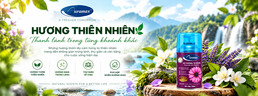 Banner hương thiên nhiên Auramax